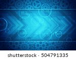 digital abstract business... | Shutterstock . vector #504791335