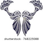 beautiful folk art  | Shutterstock .eps vector #768225088