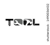 tool vector logo. icon and... | Shutterstock .eps vector #1490036432