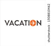 letter vacation logo. symbol.... | Shutterstock .eps vector #1508810462