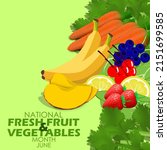 types of fresh vegetables and... | Shutterstock .eps vector #2151699585