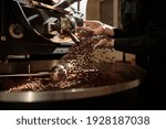Professional handmade coffee roasting process 
