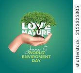 love nature june 5 world... | Shutterstock .eps vector #2153325305