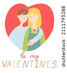 cute card for valentine's day ... | Shutterstock .eps vector #2111795288