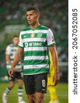 Small photo of Liga BWIN: Sporting Clube De Portugal - Vitoria Sport Clube Guimaraes - Lisboa, Portugal 10 30 2021, Estadio Jose Alvalade; Matheus Nunes standing in the penalty box