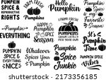 pumpkin spice season t shirt... | Shutterstock .eps vector #2173356185