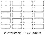 vintage rectangular... | Shutterstock .eps vector #2139253005