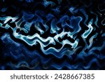 Small photo of Limp metallic image art that resembles a brain, appearing pale and white on a dark background.