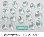 realistic transparent water... | Shutterstock .eps vector #1362700418