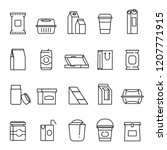 food packaging symbols  line... | Shutterstock .eps vector #1207771915