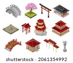 asian building construction... | Shutterstock .eps vector #2061354992