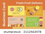 fresh fruit delivery business... | Shutterstock .eps vector #2112463478