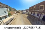 Small photo of Sioux City Park, Gran Canaria - April 2023: aerial view of main street of Western amusement park Sioux City, near Maspalomas. Used for the filming of Take a Hard Ride 1970s movie.