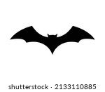 bat black silhouette clipart ... | Shutterstock .eps vector #2133110885