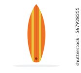 Surfboard Vector Flat Material...