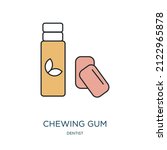Chewing Gum Icon From Dentist...