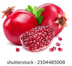 Whole Pomegranate Fruit With...