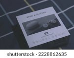 Small photo of Shanghai, China- November 8,2022: Close-up of the package of Bang and Olufsen E8 3RD Bluetooth earphones