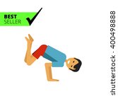 man doing exercises 2 | Shutterstock .eps vector #400498888