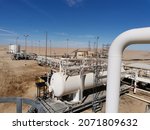 oil station in some oil fields in Libya 