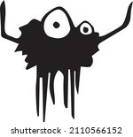 funny spiders. vector image of... | Shutterstock .eps vector #2110566152