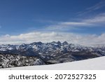 view from Mammoth Mountain ski area 