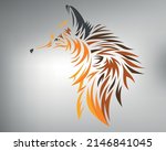 sketch of a tribal fox tattoo.... | Shutterstock .eps vector #2146841045