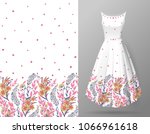 cute pattern in small flowers... | Shutterstock . vector #1066961618