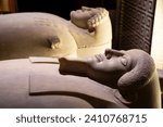 Small photo of Anthropoid Sarcophagus in the Istanbul Archaeological Museums. Istanbul, Turkey - December 23, 2023.