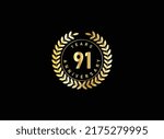 91th anniversary celebration... | Shutterstock .eps vector #2175279995