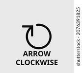 Arrow Clockwise Vector Icon....