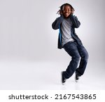 Small photo of Mr. Hip Hop. A young boy hip-hop dancing in the studio.