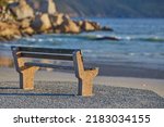 Relaxing Bench With Sea Or...