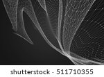 abstract polygonal space low... | Shutterstock . vector #511710355