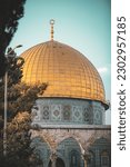 Small photo of Dome of the Rock,close up,Al Aqsa Mosque, Jerusalem, palestine
