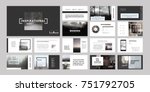 original presentation templates ... | Shutterstock .eps vector #751792705