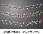 christmas lights. vector string ... | Shutterstock .eps vector #1474950992