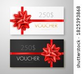 gift voucher template isolated. ... | Shutterstock .eps vector #1825393868