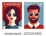fashion posters. two covers for ...