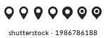 location pin icon set. map... | Shutterstock .eps vector #1986786188