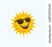 Sun Cartoon Sunglasses Happy...