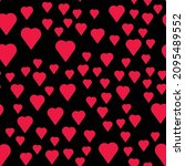 simple hearts seamless pattern. ... | Shutterstock .eps vector #2095489552