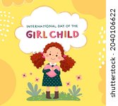 international day of the girl... | Shutterstock .eps vector #2040106622