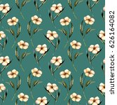 seamless floral pattern with... | Shutterstock . vector #626164082