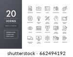 web and graphic design icons.... | Shutterstock .eps vector #662494192