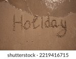 Inscription. The Word Holiday...