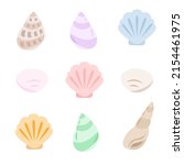 Variation Set Of Seashell...