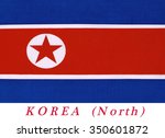 Small photo of The flag of North Korea was adopted on 8 September 1948, as the national flag and ensign of this isolationist Stalinist state.A¢?A¨