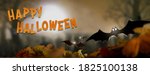 view of a halloween paper... | Shutterstock . vector #1825100138