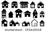 set of house icons isolated on... | Shutterstock .eps vector #192610418